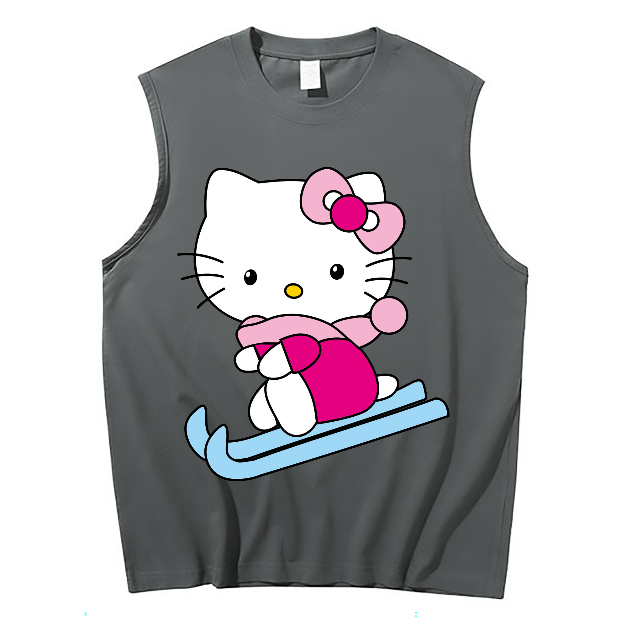 （画像用） Hello Kitty ハローキティ コットン100％タンクトップ（フロントプリント）